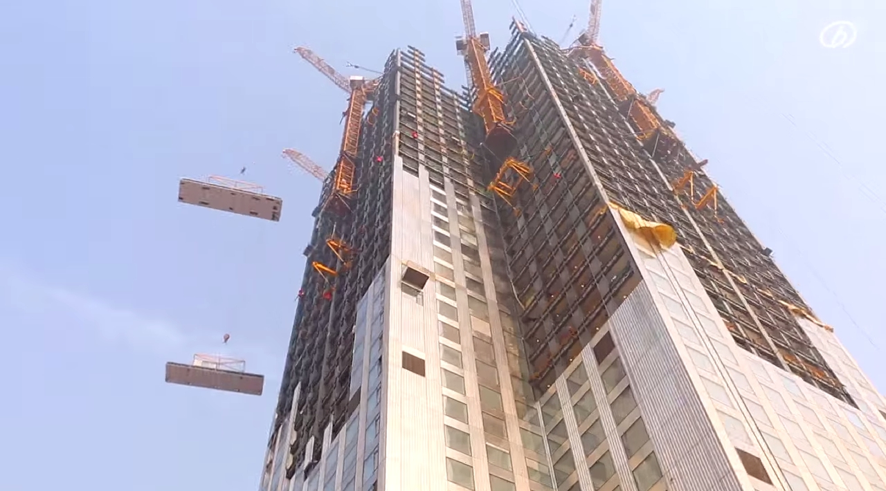 Как китайцы построили 57-этажный небоскреб за 19 дней