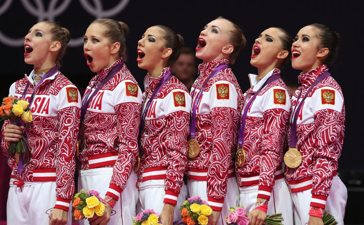 Анастасия Назаренко (вторая справа) на Олимпиаде в Лондоне