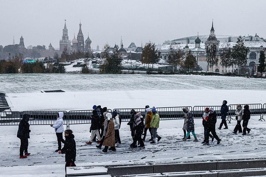 Снегопад в Москве. Фоторепортаж
