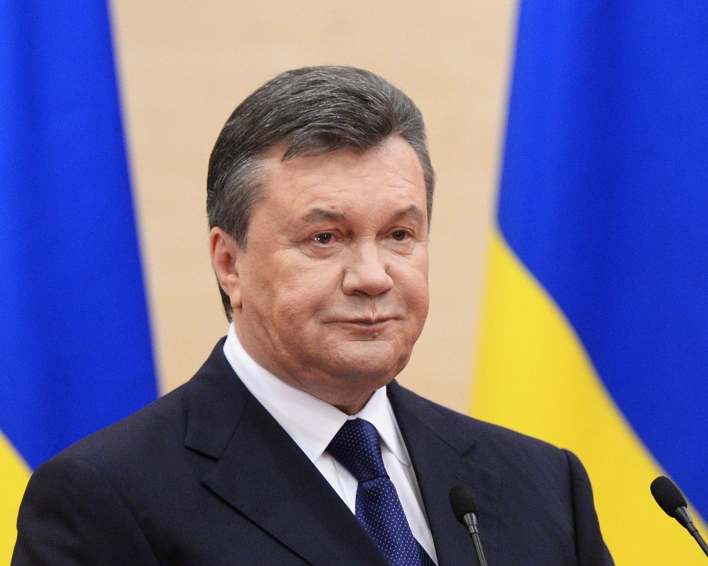 Свергнутый президент Украины Виктор Янукович 