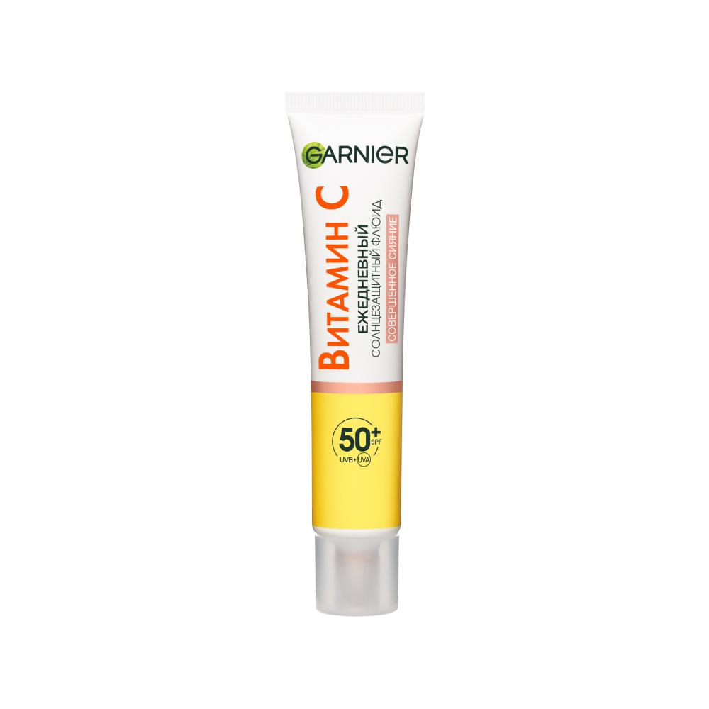 Солнцезащитный флюид с витамином С &laquo;Совершенное сияние&raquo; с SPF 50, Garnier, 799 руб. (&laquo;Подружка&raquo;)