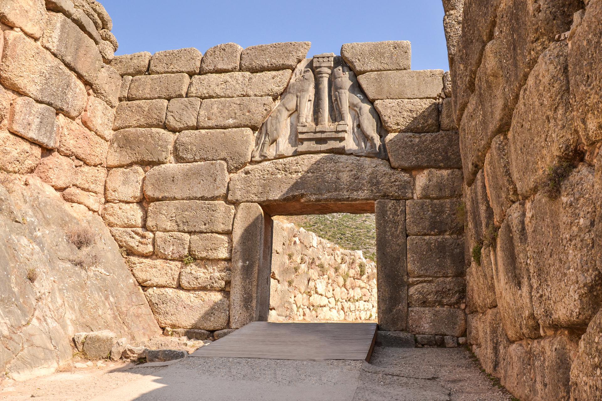 Львиные ворота. Микены. Арголида, Греция