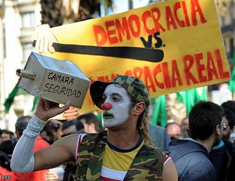 Демонстрации протеста в Испании
