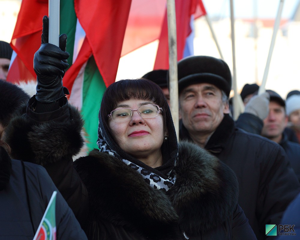 Митинг в поддержку Крыма.