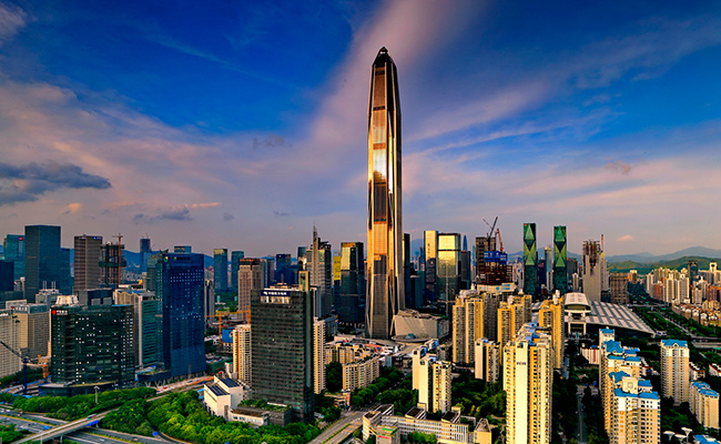 Визуализация небоскреба финансового центра Ping An