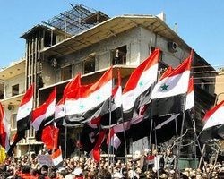 Правительственные войска обстреляли г.Хомс на западе Сирии