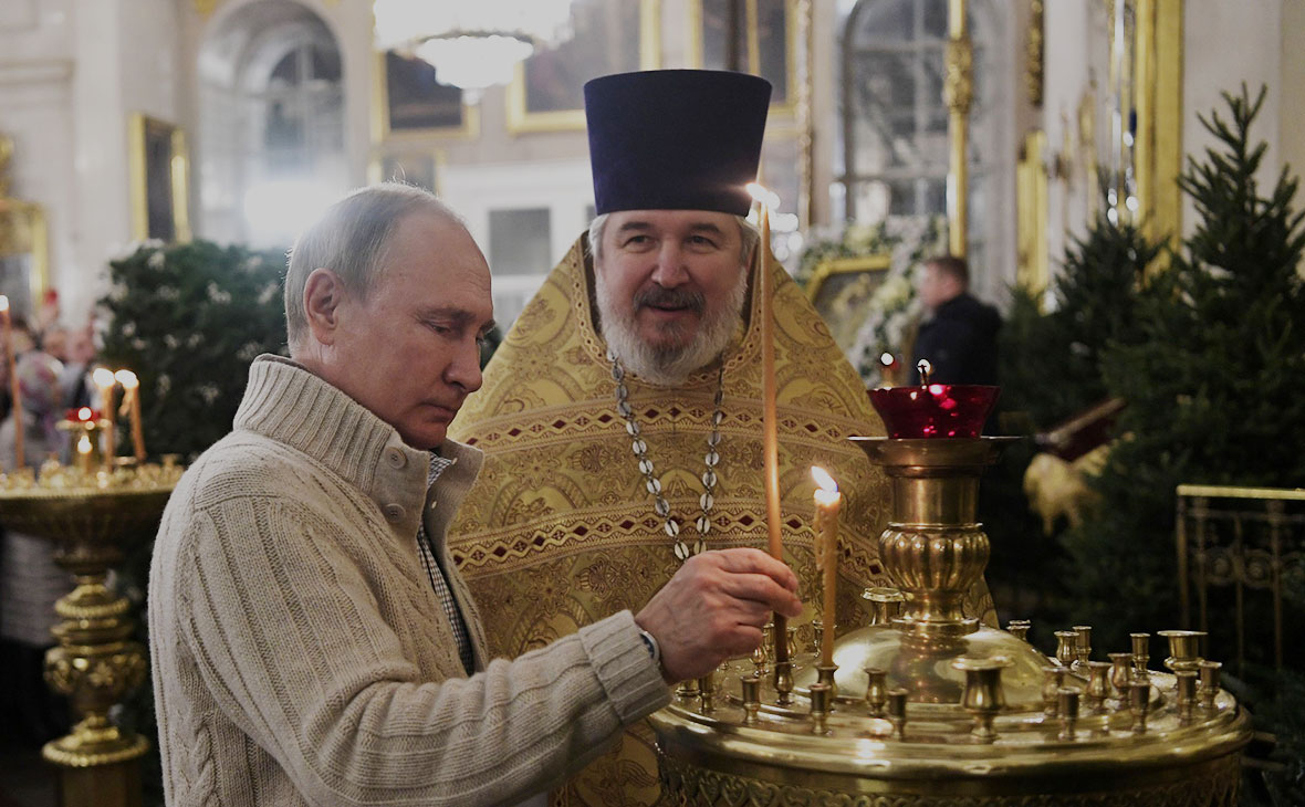 Владимир Путин и Николай Брындин