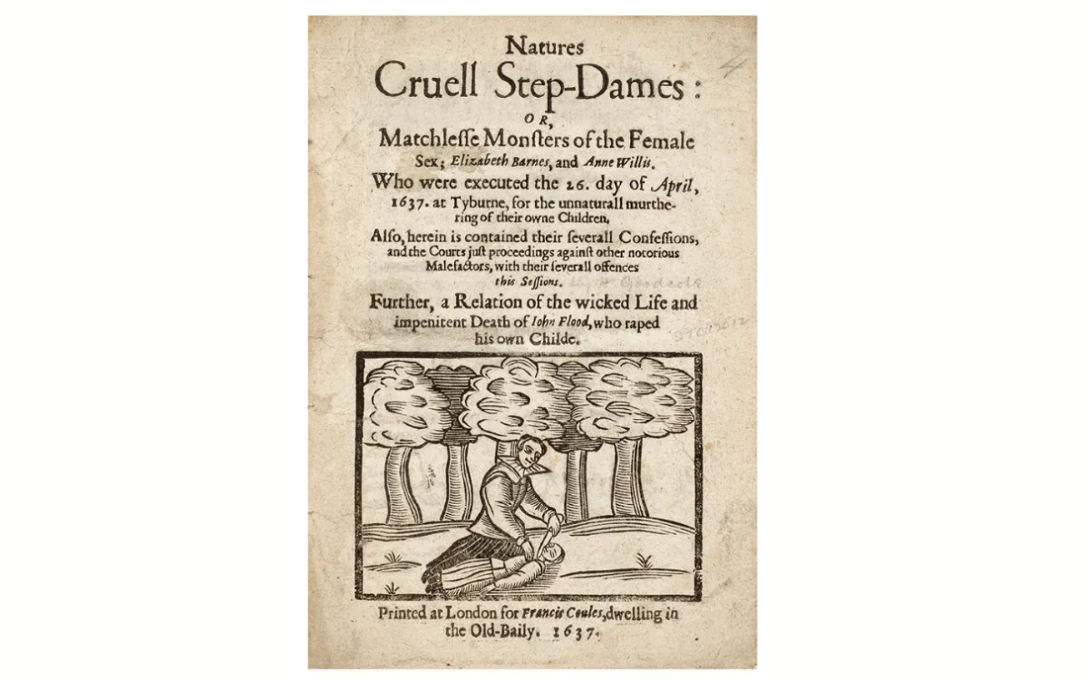 Листовка Генри Гудкола, одного из первых авторов, рассказывающих о реальных преступлениях в Англии XVII века.
