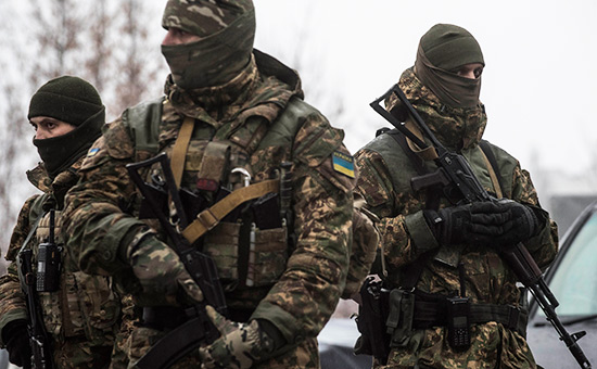 Украинские военнослужащие в&nbsp;Авдеевке


