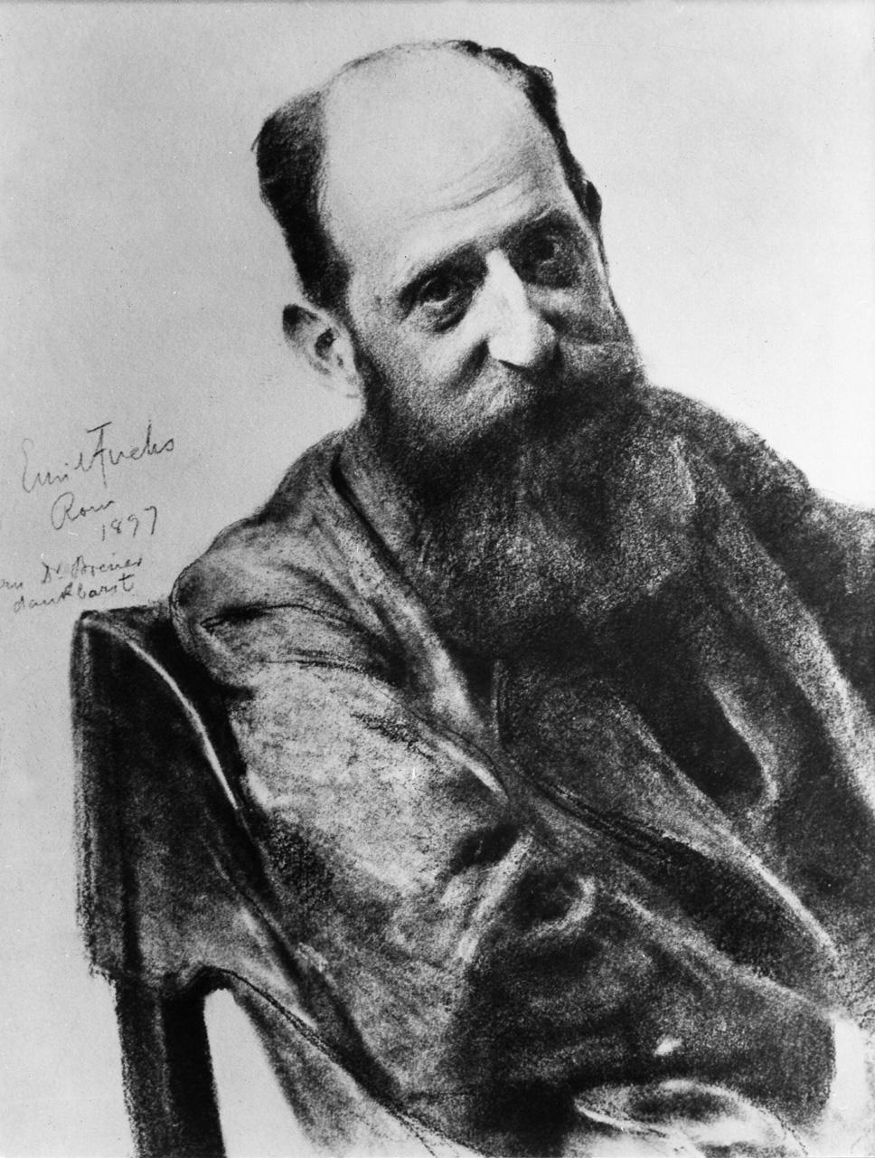 Йозеф Брейер. Рисунок Эмиля Фукса, 1897