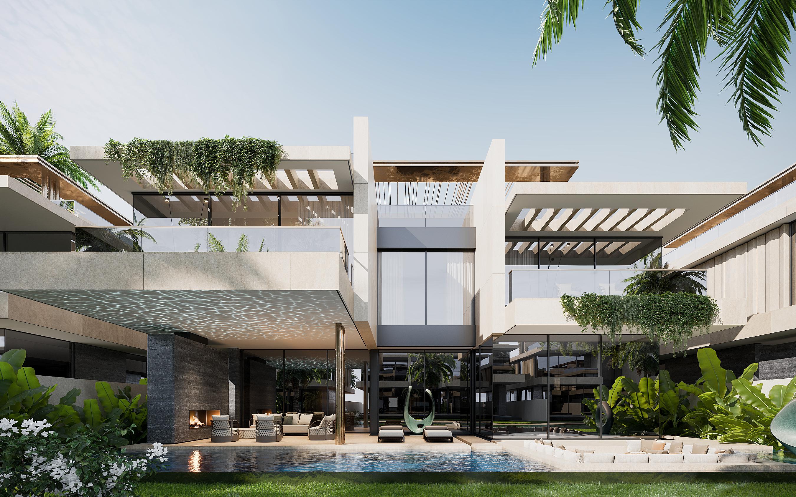 Mira Villas designed by Bentley Home. Визуализация