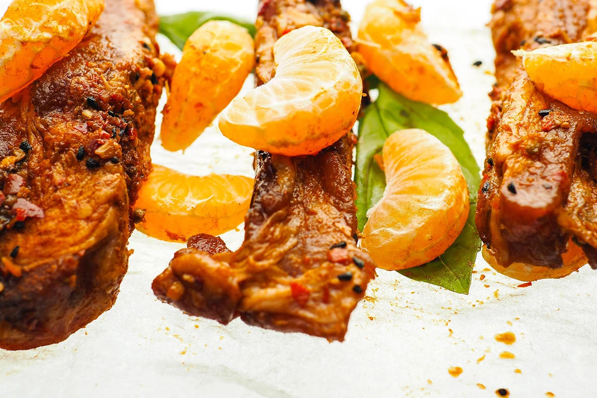 Свинина в мандаринах