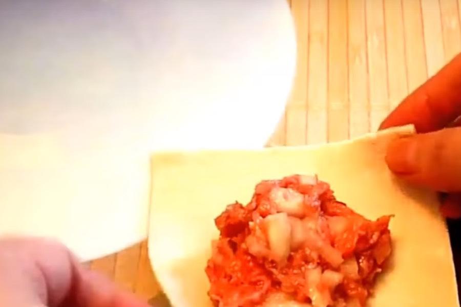 Как лепить манты мешочком