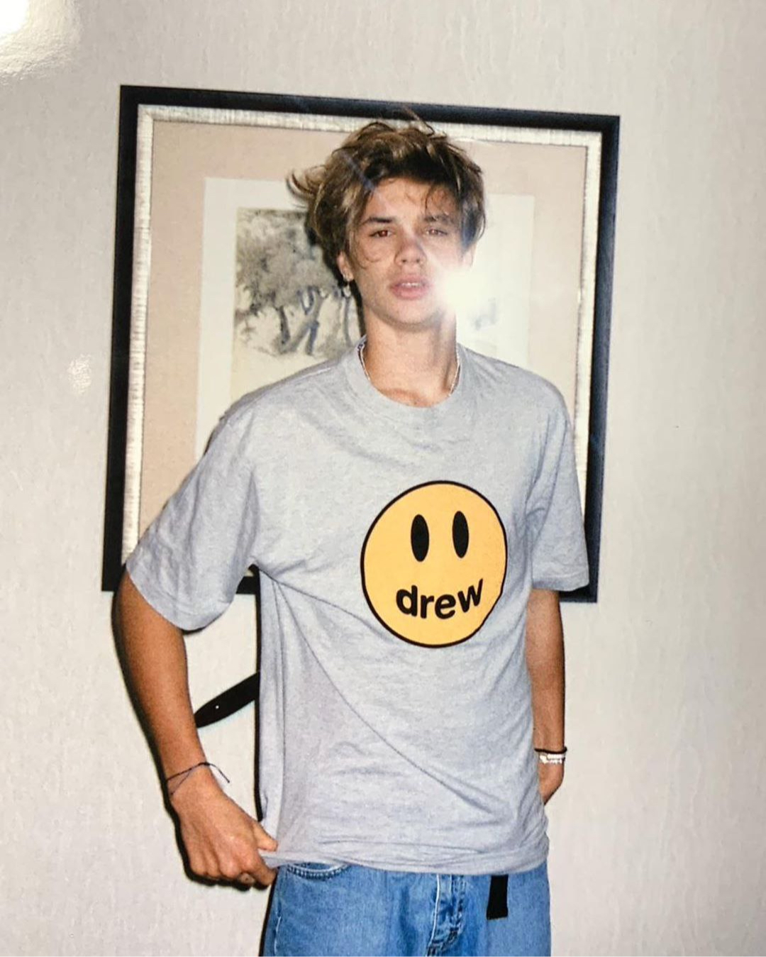 Ромео Бекхем в футболке бренда Drew House, основанного Джастином Бибером&nbsp;