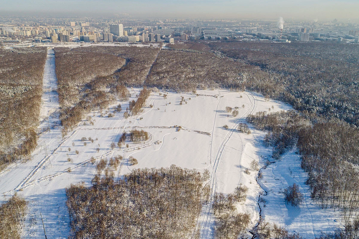 Вид на Битцевский парк в наши дни, Москва