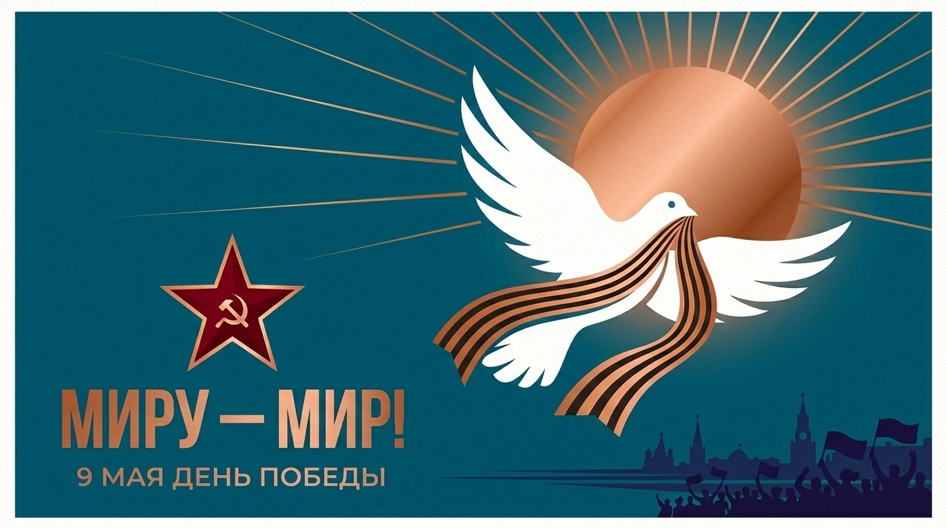 40 праздничных открыток к 9 Мая. Скачайте и отправьте