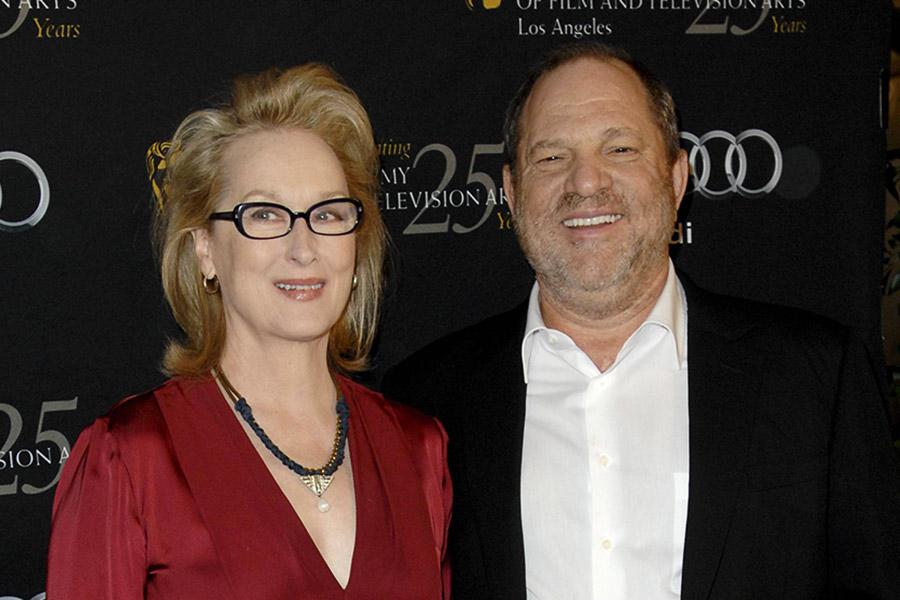 Мэрил Стрип и Харви Вайнштейн, 2017 год