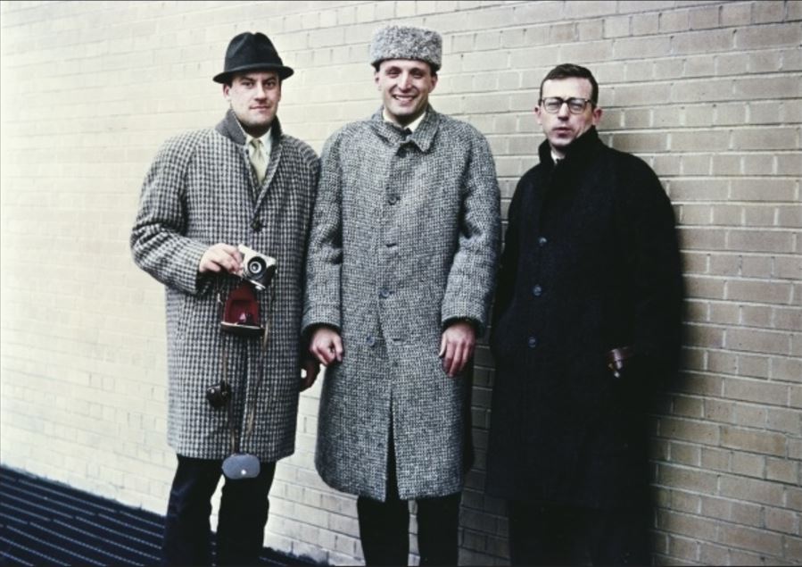 Норман Фостер (слева) учился архитектуре в Йельском университете вместе с Ричардом Роджерсом (по центру), Карлом Эбботом (справа) и Ренцо Пьяно (нет на фотографии)
