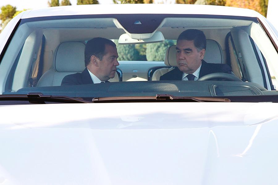 Гурбангулы Бердымухамедов с Дмитрием Медведевым, 2019 год
