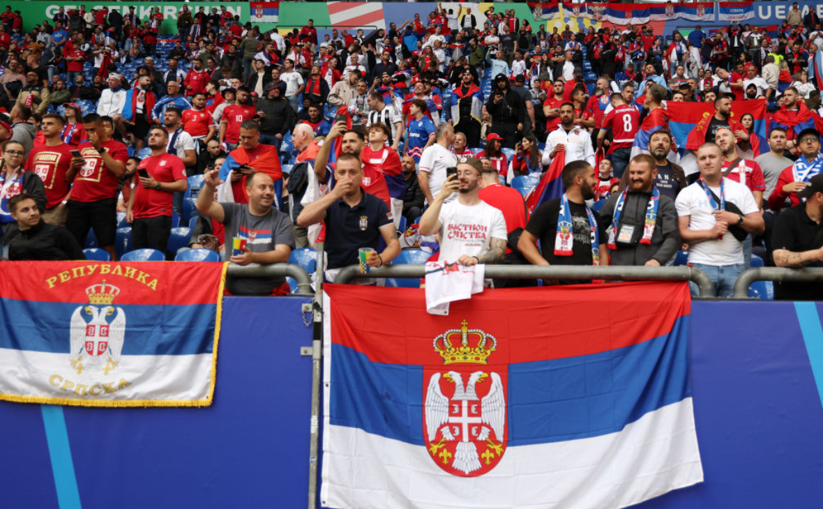 Болельщики сборной Сербии на Евро-2024