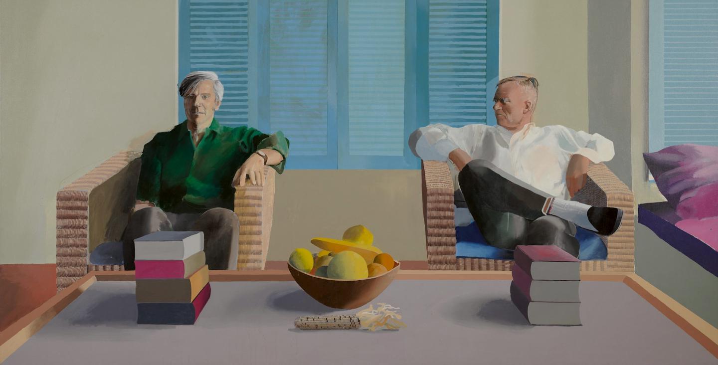 Дэвид Хокни, «Кристофер Ишервуд и Дон Бакарди», 1968