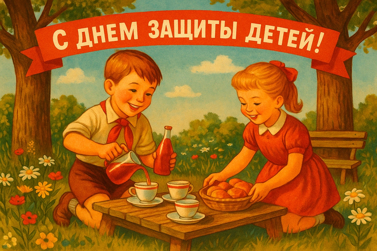 Открытки с Днем защиты детей. 30 красивых, советских открыток на 1 июня