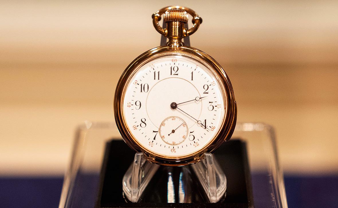 Золотые карманные часы, которые носил на борту &laquo;Титаника&raquo; пассажир первого класса Исидор Штраус