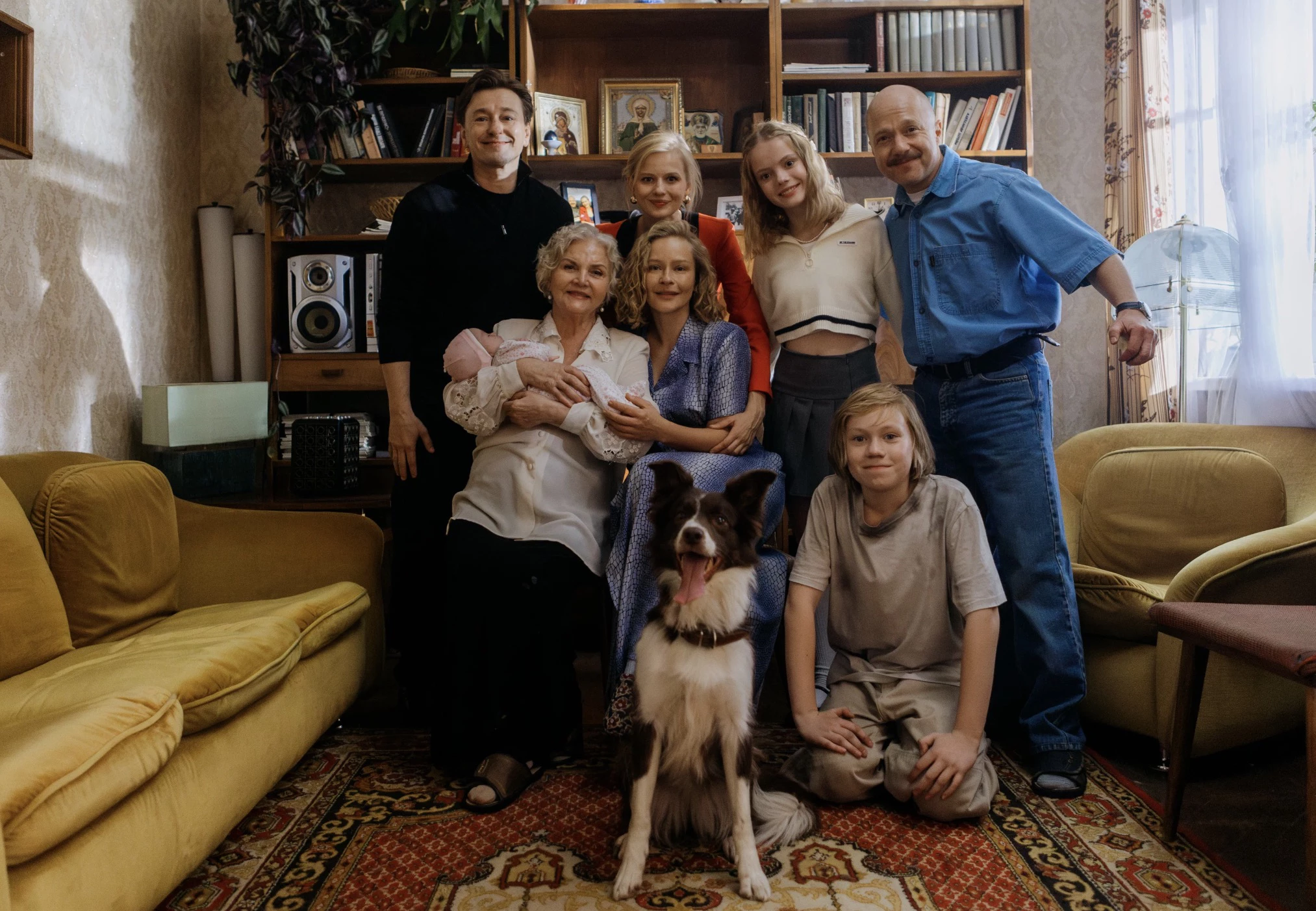 На съемках фильма «Космическая собака Лида»