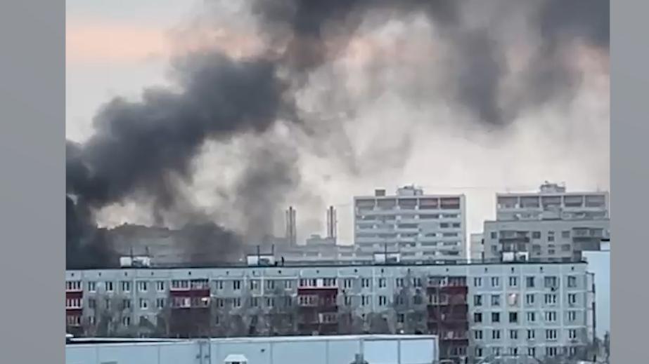 В Новой Москве загорелся рынок на 300 кв. м