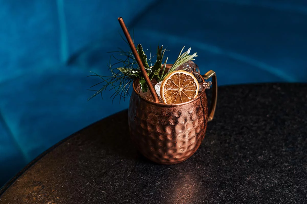 Московский мул с клюквой