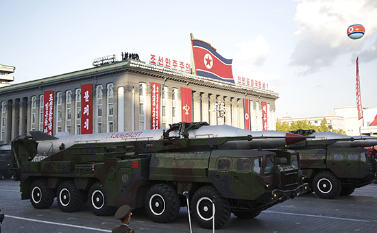 Военная техника на параде в Пхеньяне