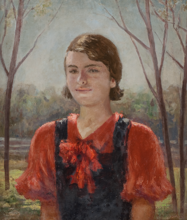 Самуил Адливанкин​. &laquo;Девочка в красной кофте&raquo;​, 1937
