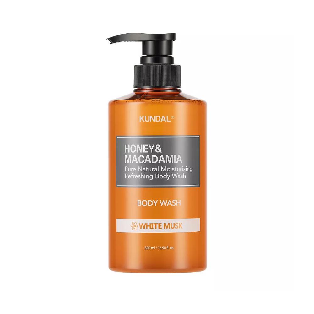 Гель для душа «Белый мускус» Honey & Macadamia Body Wash, Kundal, 1709 руб. («Лэтуаль»)