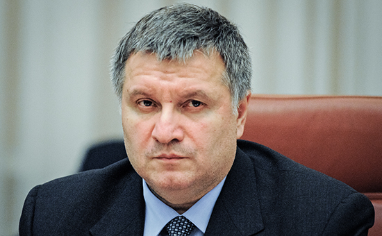 Министр внутрених дел Украины Арсен Аваков на заседании кабинета Министров Украины в Киеве