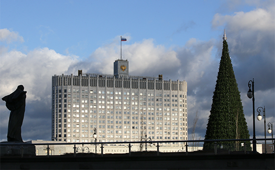 Вид на&nbsp;здание Дома правительства РФ