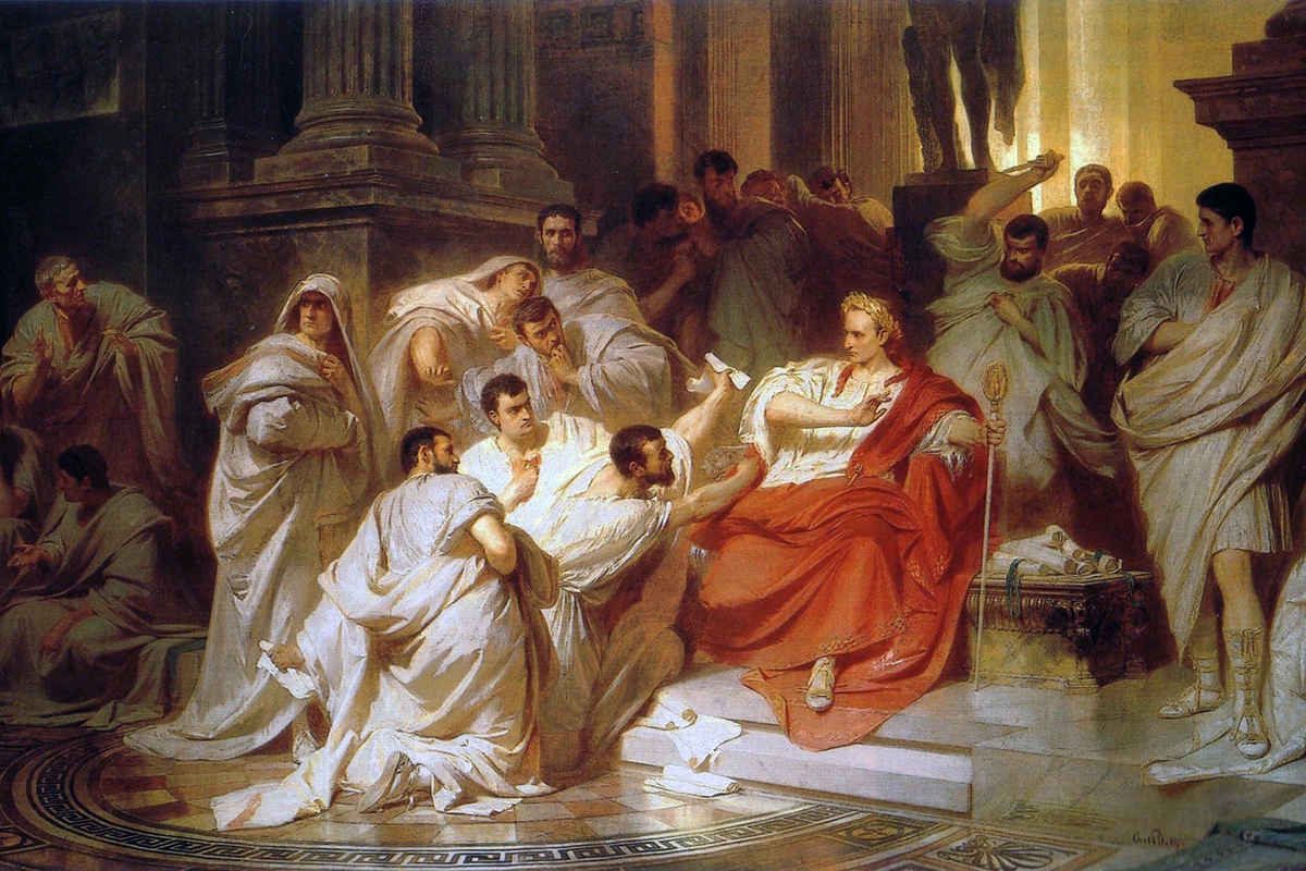 <p>Убийство Цезаря.&nbsp;1865 год</p>