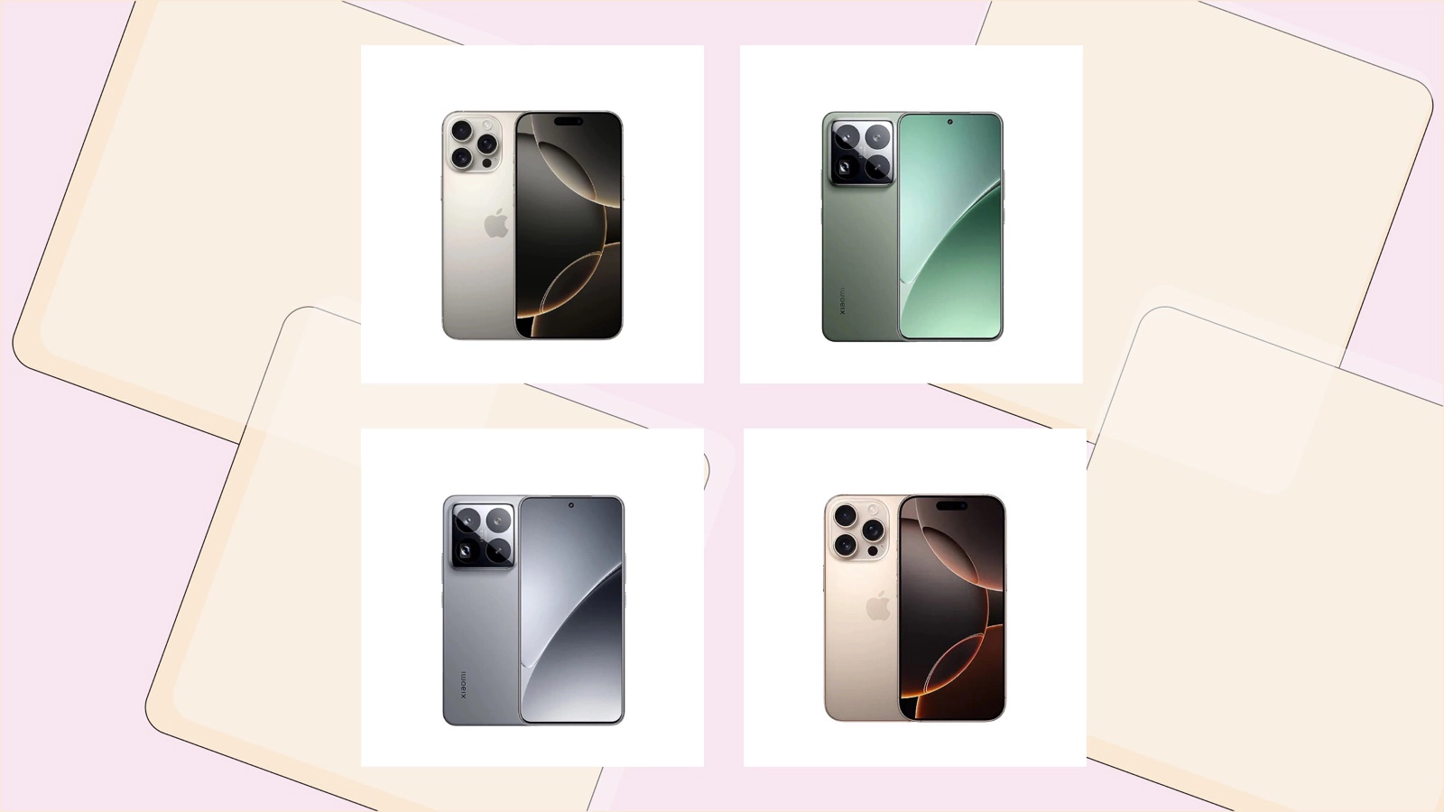 Apple iPhone 16 Pro Max; Xiaomi 15S Pro; Xiaomi 15 Pro; Apple iPhone 16 Pro