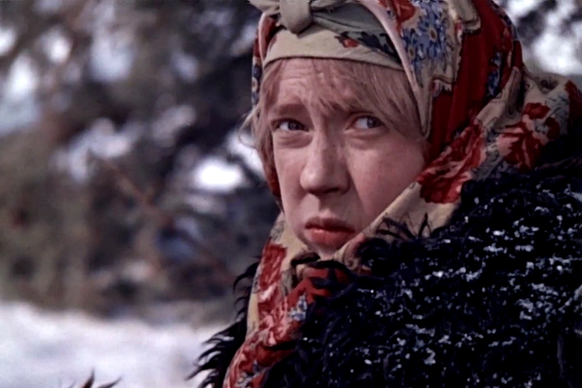 Инна Чурикова в роли Марфуши в фильме «Морозко» (1965), режиссер Александр Роу