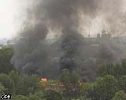 Взрывы и пожар на стадионе в Калининграде