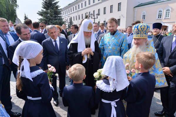 Патриарх заложит памятный камень собора Казанской Божией Матери

