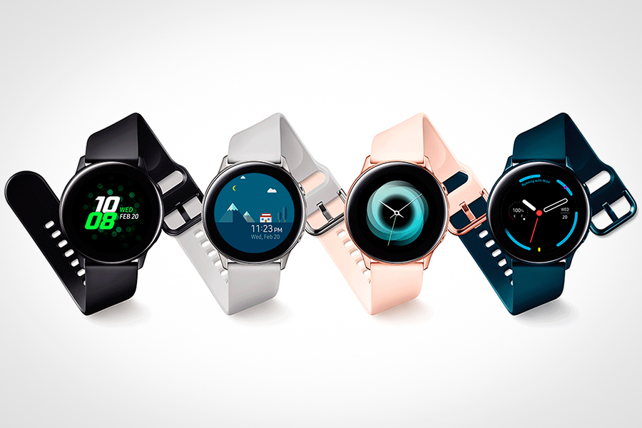 Часы Galaxy Watch Active будут доступны в четырех цветах: &laquo;черный сатин&raquo;, &laquo;серебристый лед&raquo;, &laquo;нежная пудра&raquo; и &laquo;морская глубина&raquo;. В России они будут стоить от 16&nbsp;990 руб.