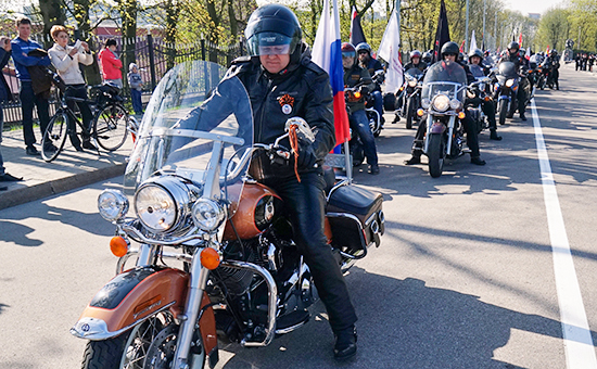 Губернатор Калининградской области Николай Цуканов участвует в ежегодном мотопробеге по маршруту Калининград — Бранево (Республика Польша)