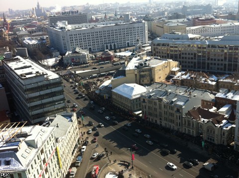 Митинг "За честные выборы" на Новом Арбате