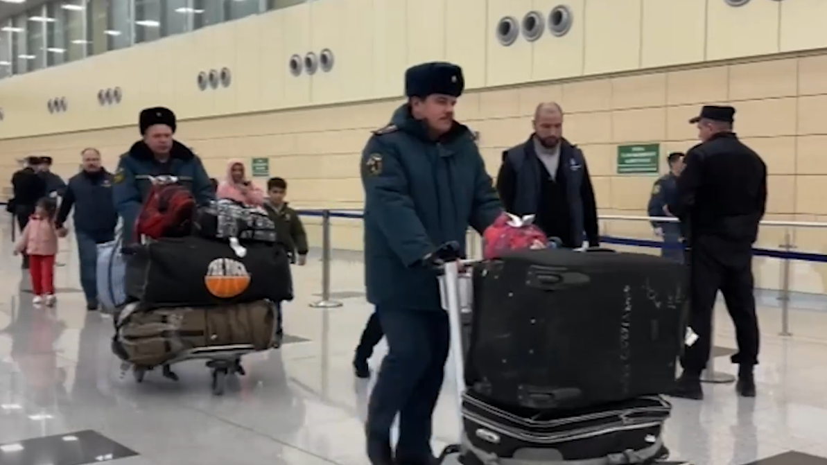 Прибытие в Москву еще 68 россиян из сектора Газа. Видео