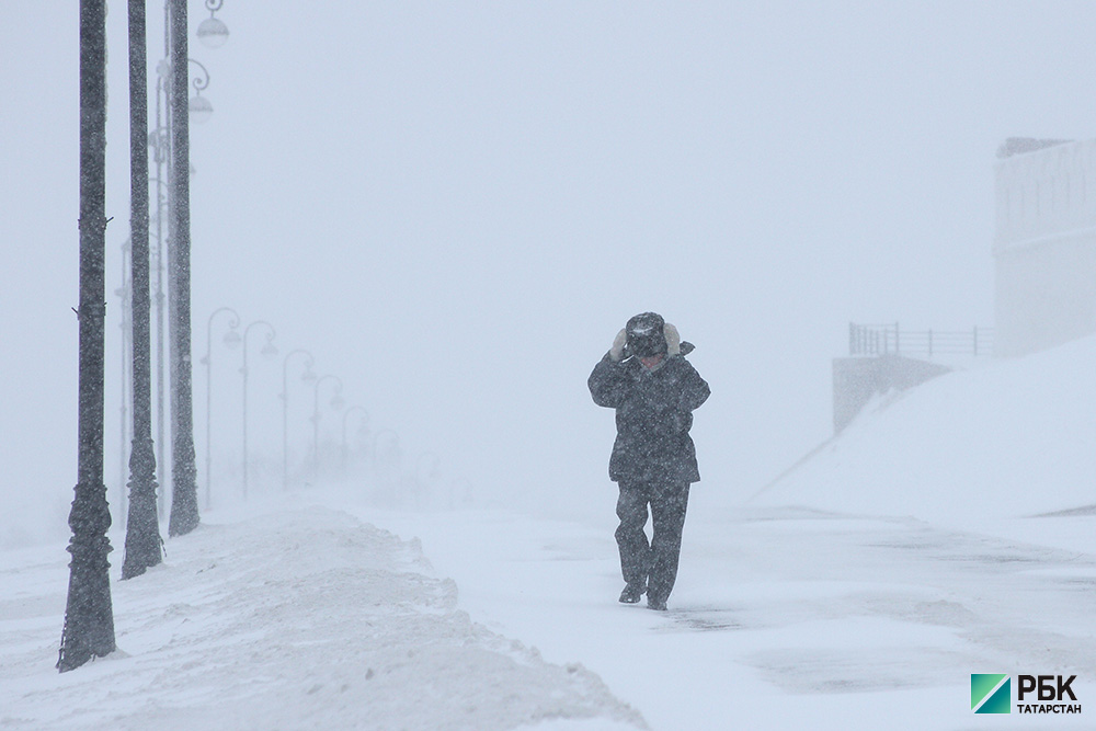 В Татарстане из-за морозов объявили штормовое предупреждение