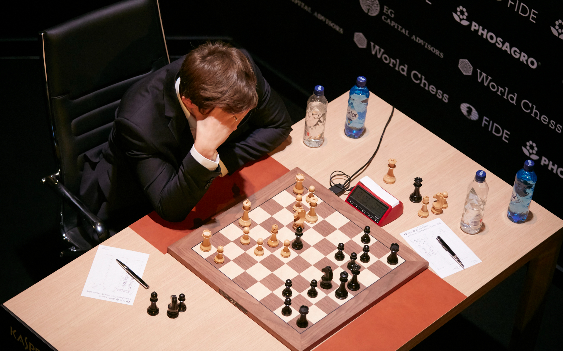 Фото:Сергей Карякин (Sebastian Reuter/Getty Images for World Chess)