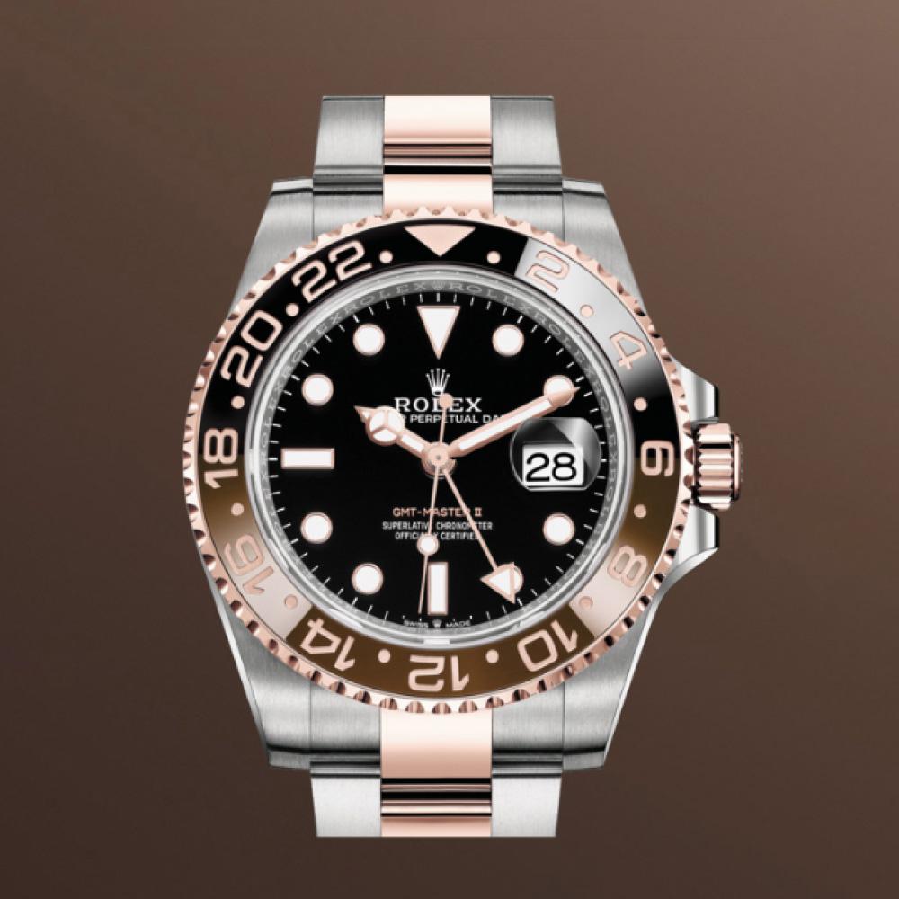 Часы&nbsp;GMT-Master II 40мм, Rolex, цена по запросу&nbsp;(бутик&nbsp;Rolex в Галереях &laquo;Времена Года&raquo;)