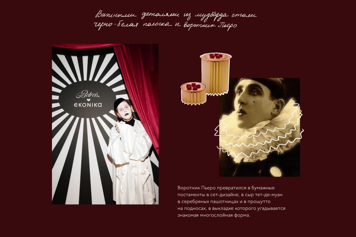 Мудборд бала по случаю выхода совместной коллекции Ekonika и Botrois