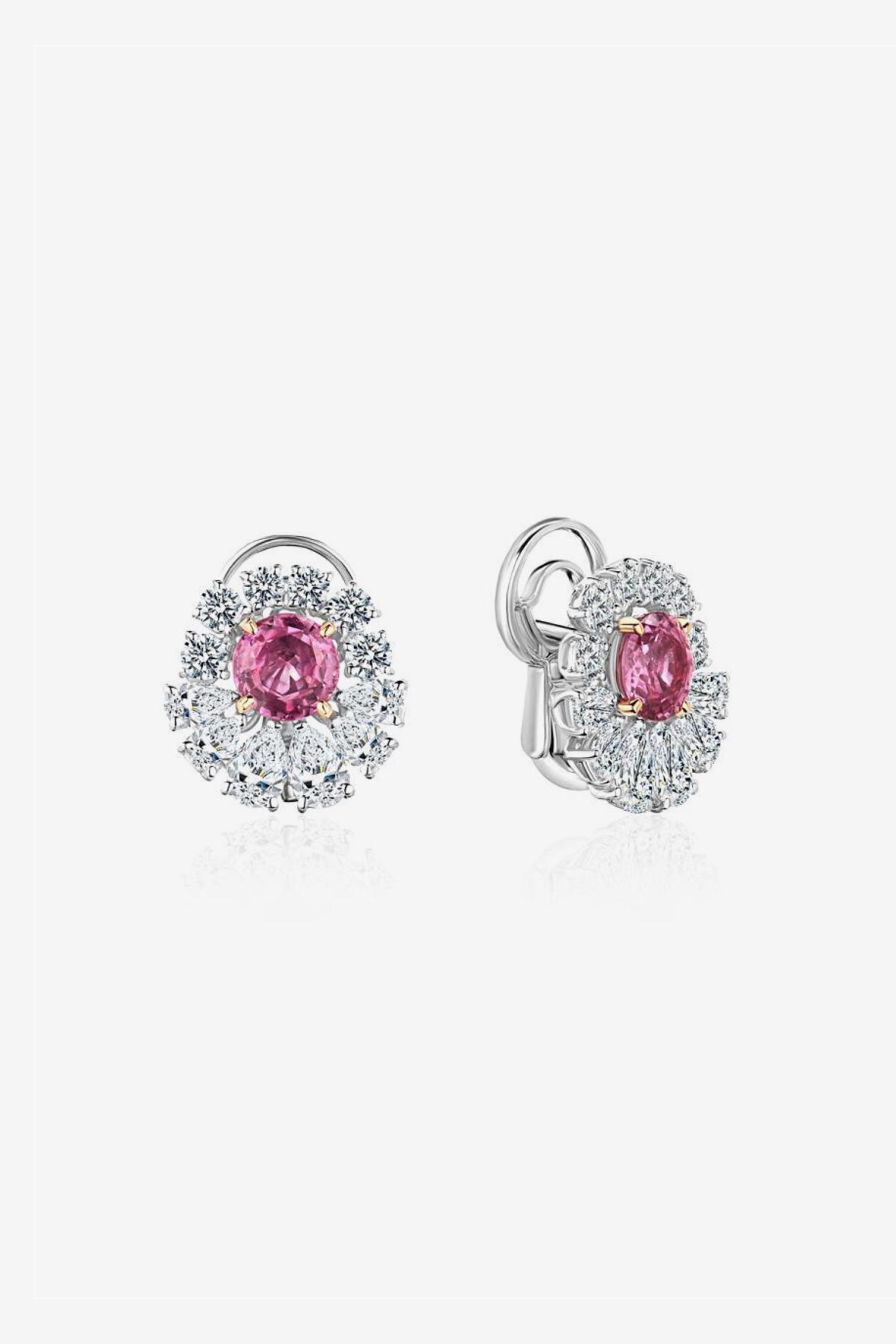 Серьги с розовыми сапфирами, Crivelli