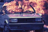 В Германии из-за очков сгорело два автомобиля